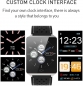 Preview: Fitness Sport Armbanduhr mit Blutdruckmessung Pulsmessung, Wasserdicht Smartwatch Schrittzähler Uhr Tracker für Kinder Frauen Männer SMS Push für iOS ab 8.2 Android ab 4.4 Handy