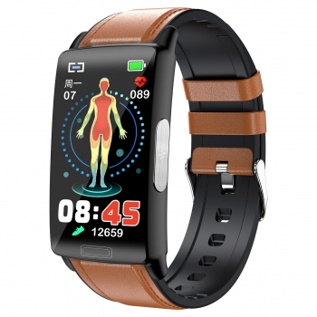 Smart Watch 1,47 Zoll HD Display Schrittzähler Fitness (Braun)