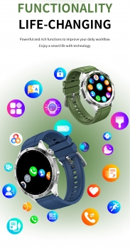 BT-Anruf Fitness Tracker NFC Smartwatch