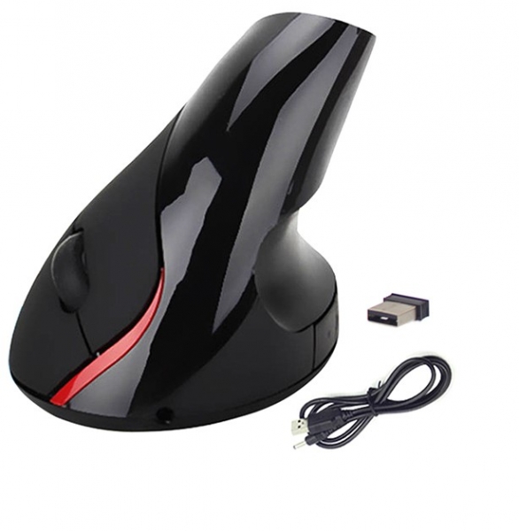 MIRUX Vertikale  Wireless Maus 5 Tasten Wiederaufladbare Maus 6d Vertikale Computer Gaming Maus für Spiel/Zuhause/Büro.