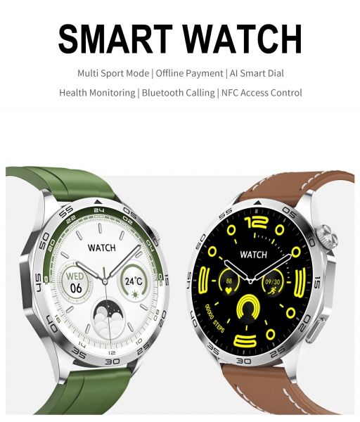 BT-Anruf Fitness Tracker NFC Smartwatch